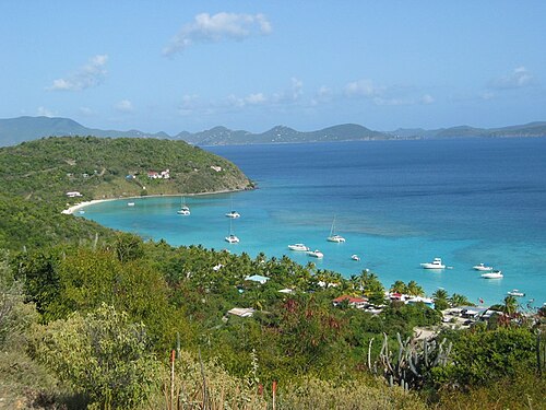 Sailboats and turquoise water at White Bay on Jost Van Dyke